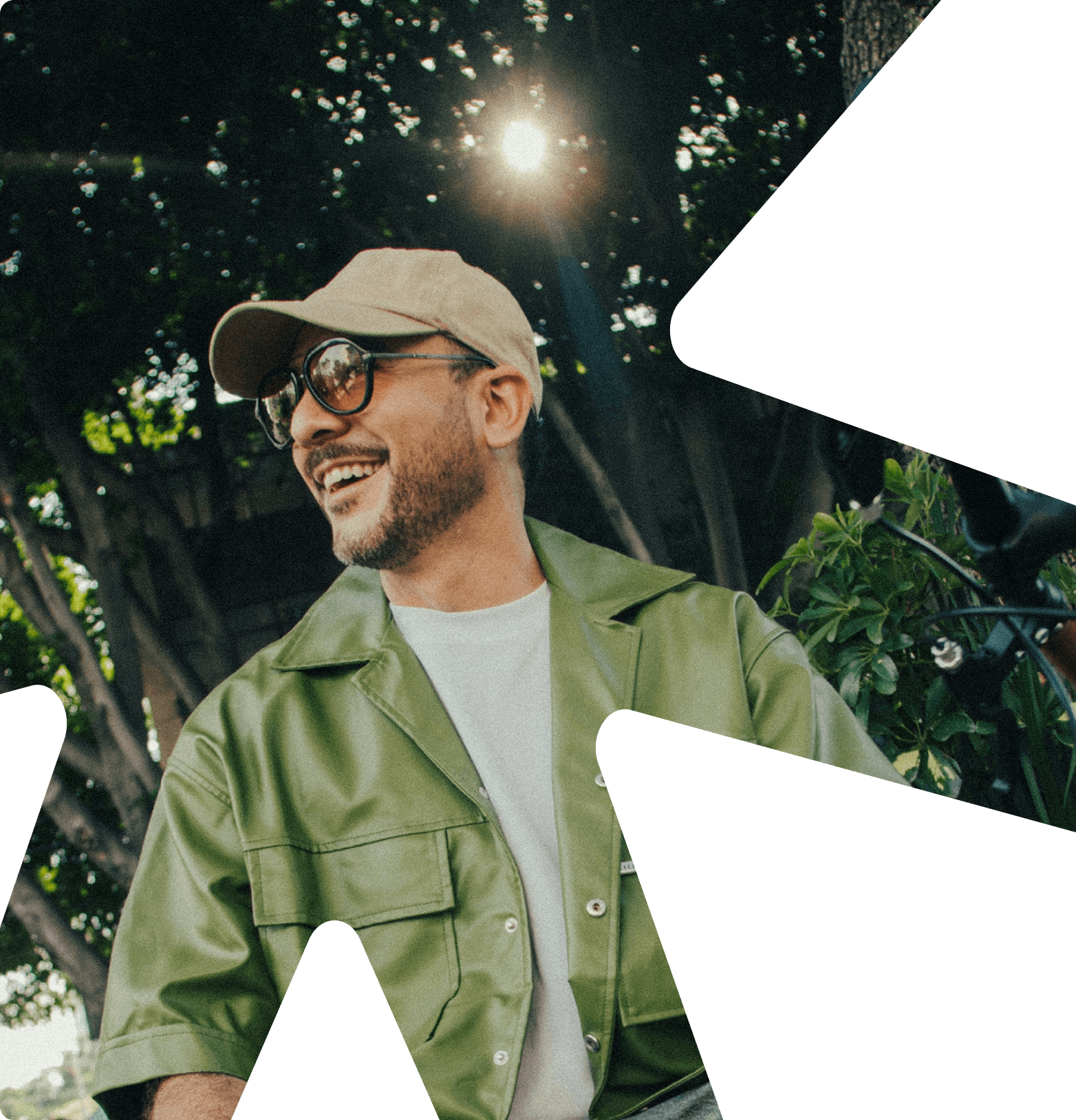 Smiling man outdoors, representing income protection cover