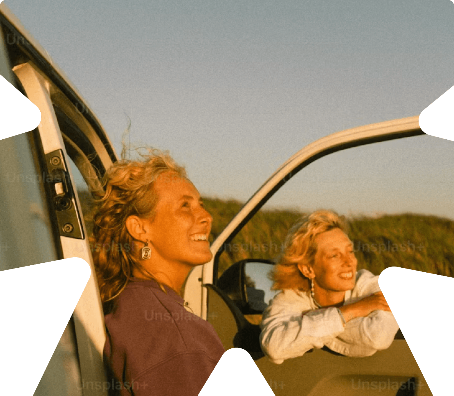 Two women smiling together, representing life insurance cover